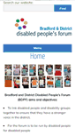 Mobile Screenshot of disabledpf.org.uk